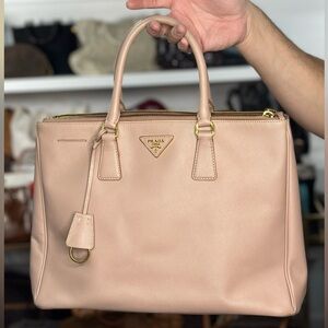 Prada Nude Leather Handbag